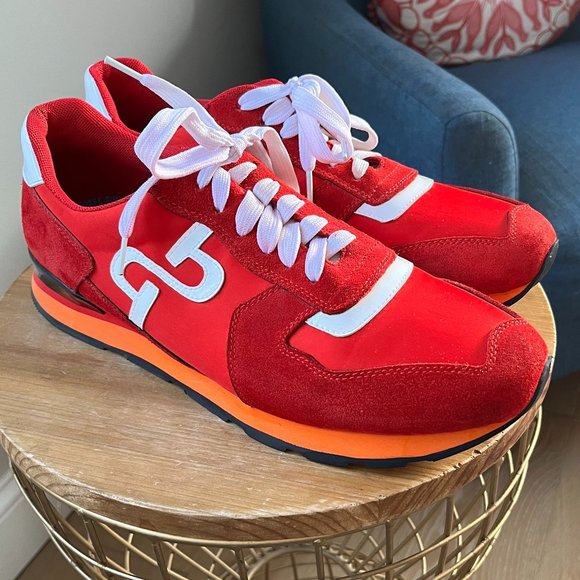 OPP France Sneakers Size 10 Red White - Picture 1 of 8